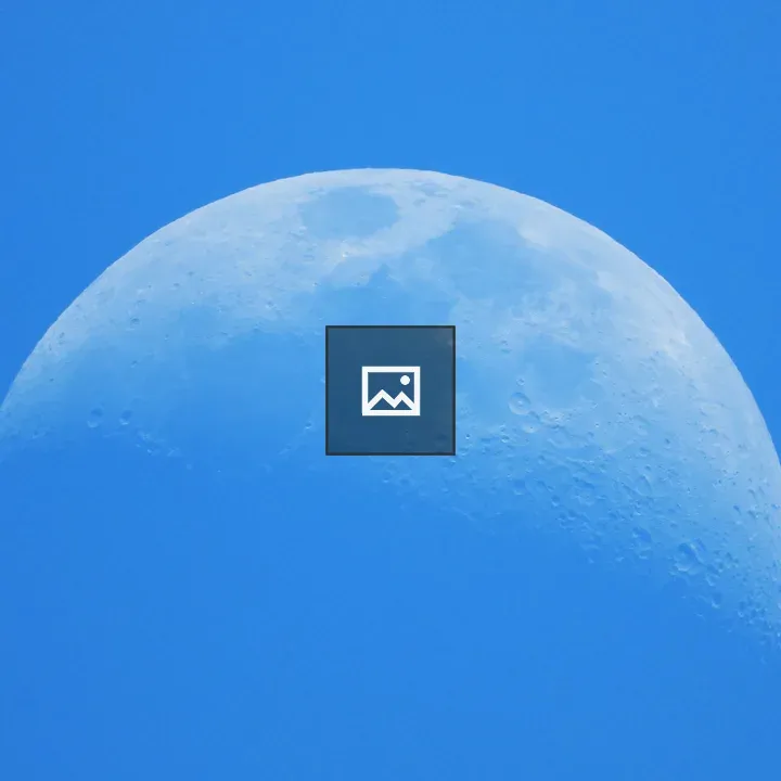 Moon in daylight