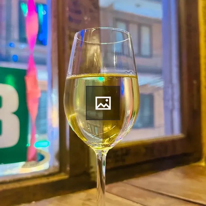 Glass of wine in a portrait