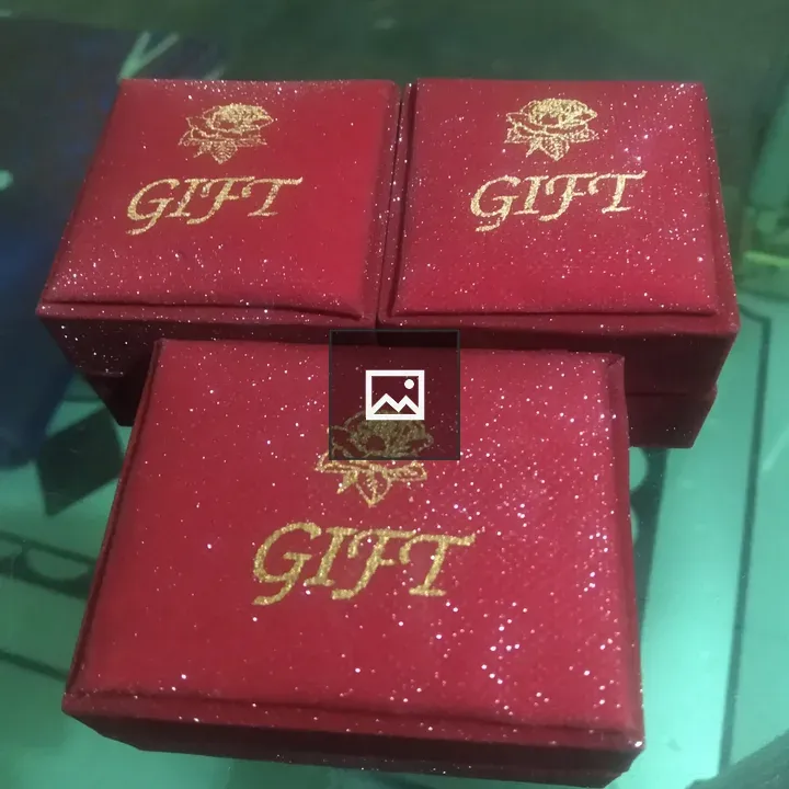 Gift Box on Red and Green