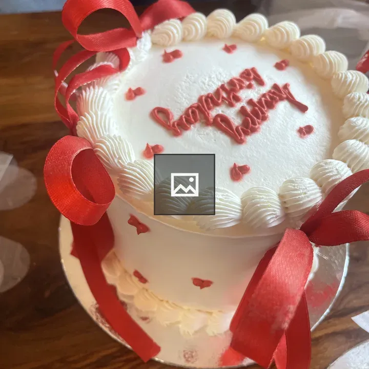 Cake with Happy Birthday message