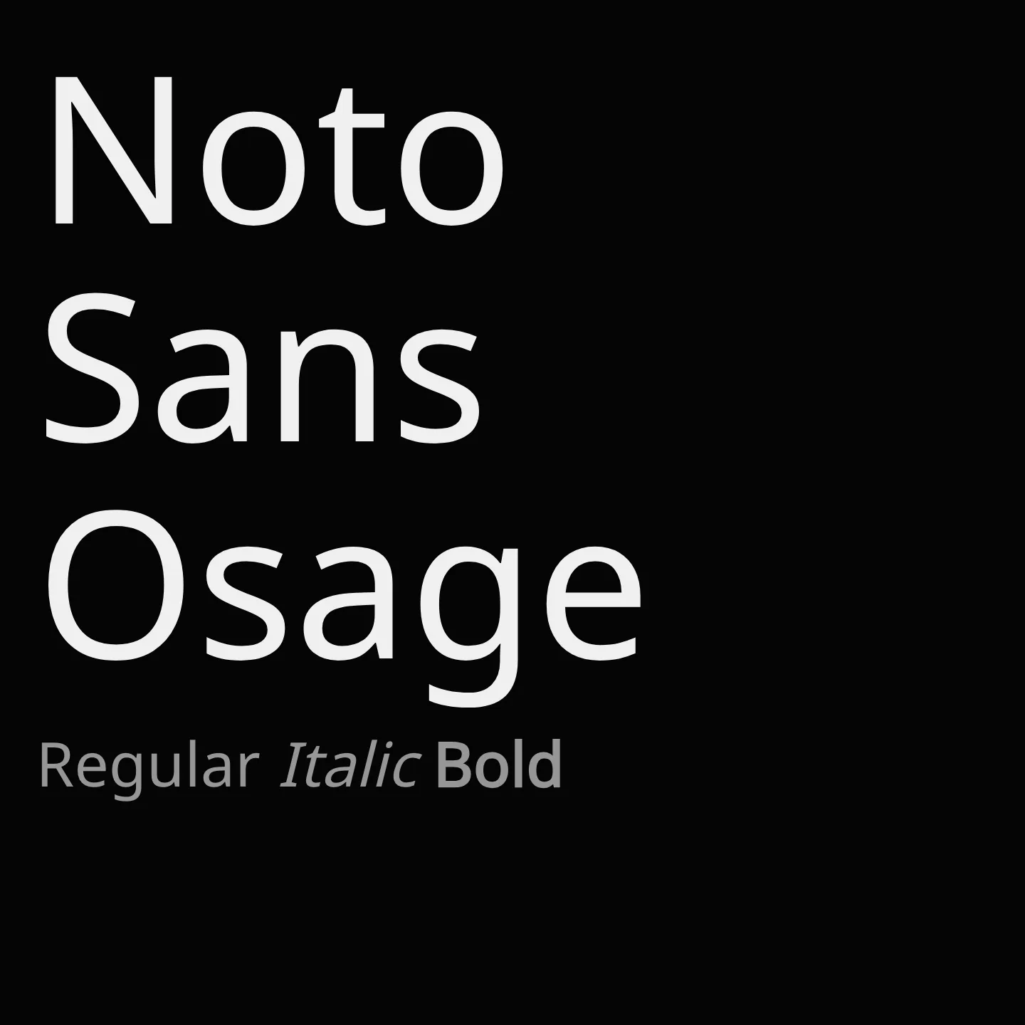 Noto Sans Osage