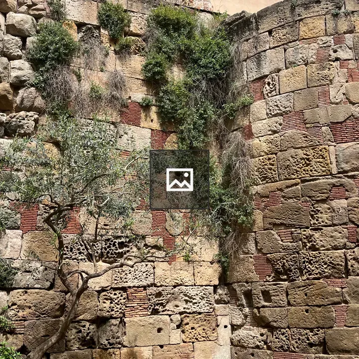 Roman wall around Barcelona