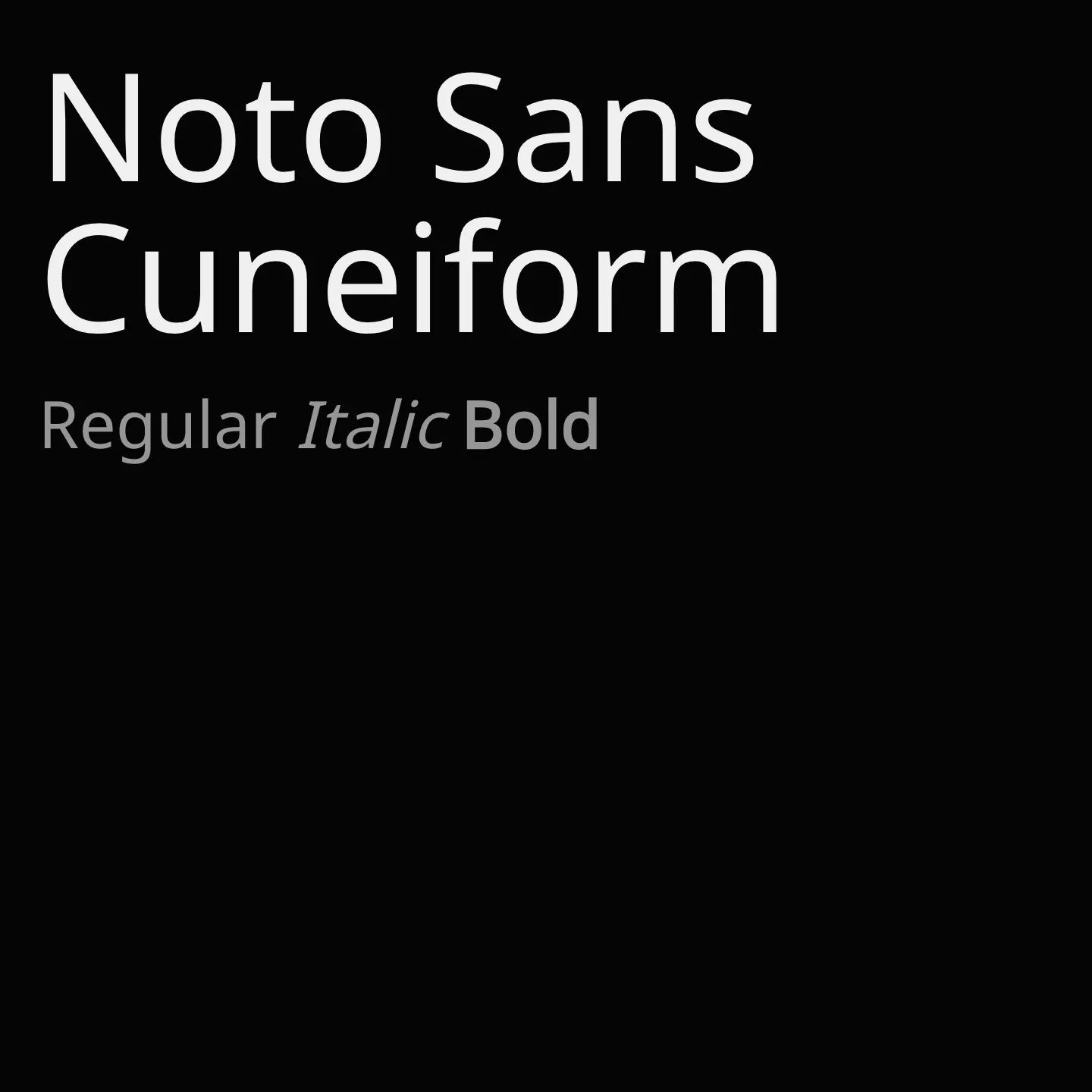 Noto Sans Cuneiform