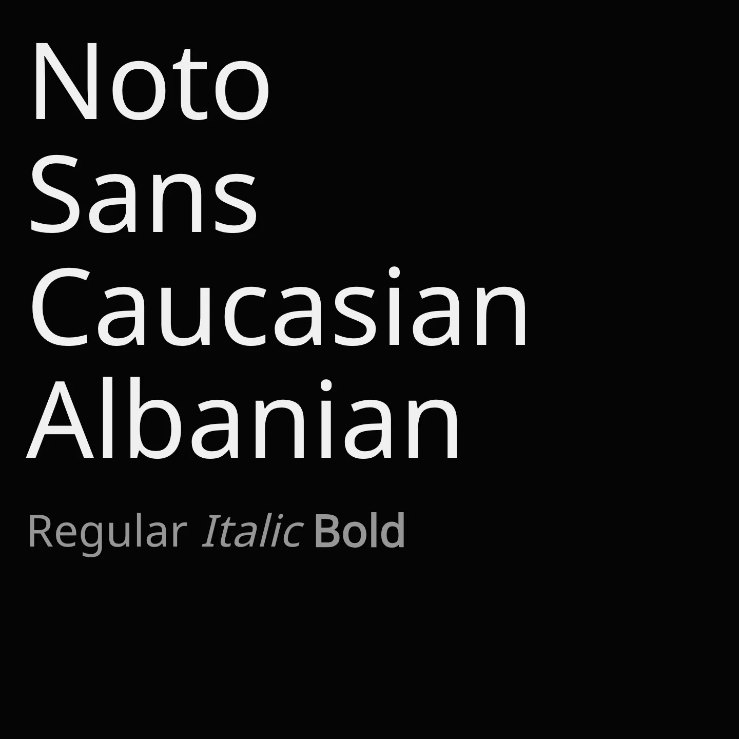 Noto Sans Caucasian Albanian