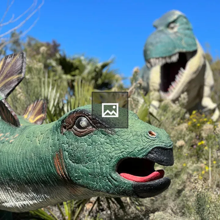 Dinosaur Chase Sculpture