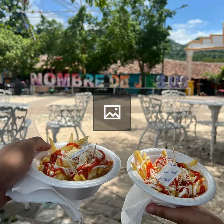 French fries with toppings