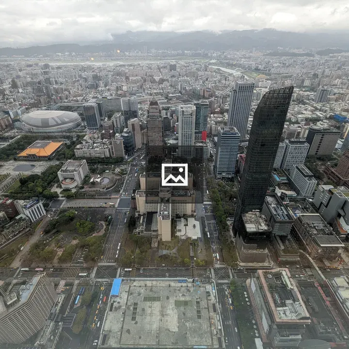 Taipei skyline from 88th floor