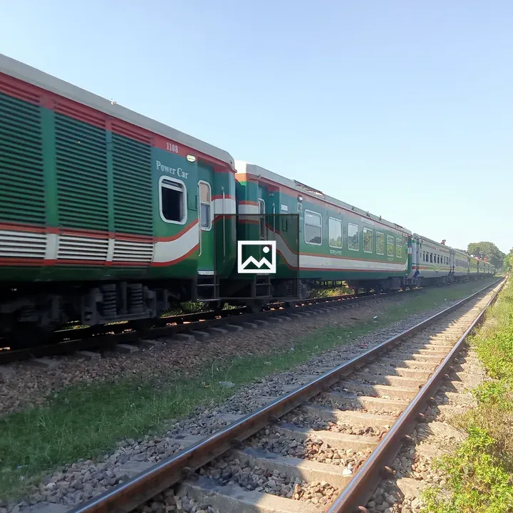 Green Train Passing Kawtoli Track