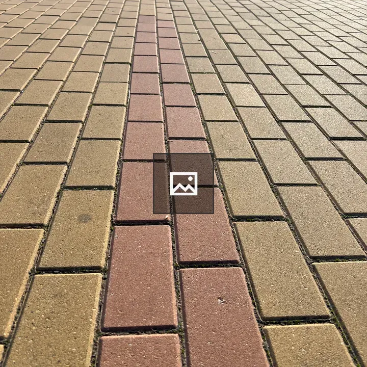 Rectangular Yellow Tile Pavement