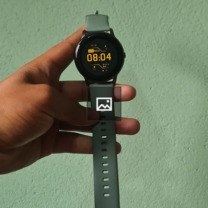 Smartwatch with Green Strap