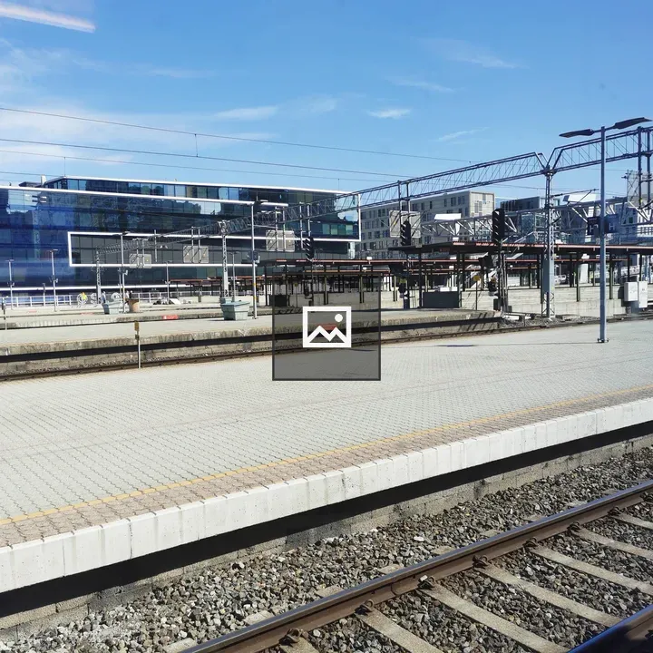 Train platform in Oslo