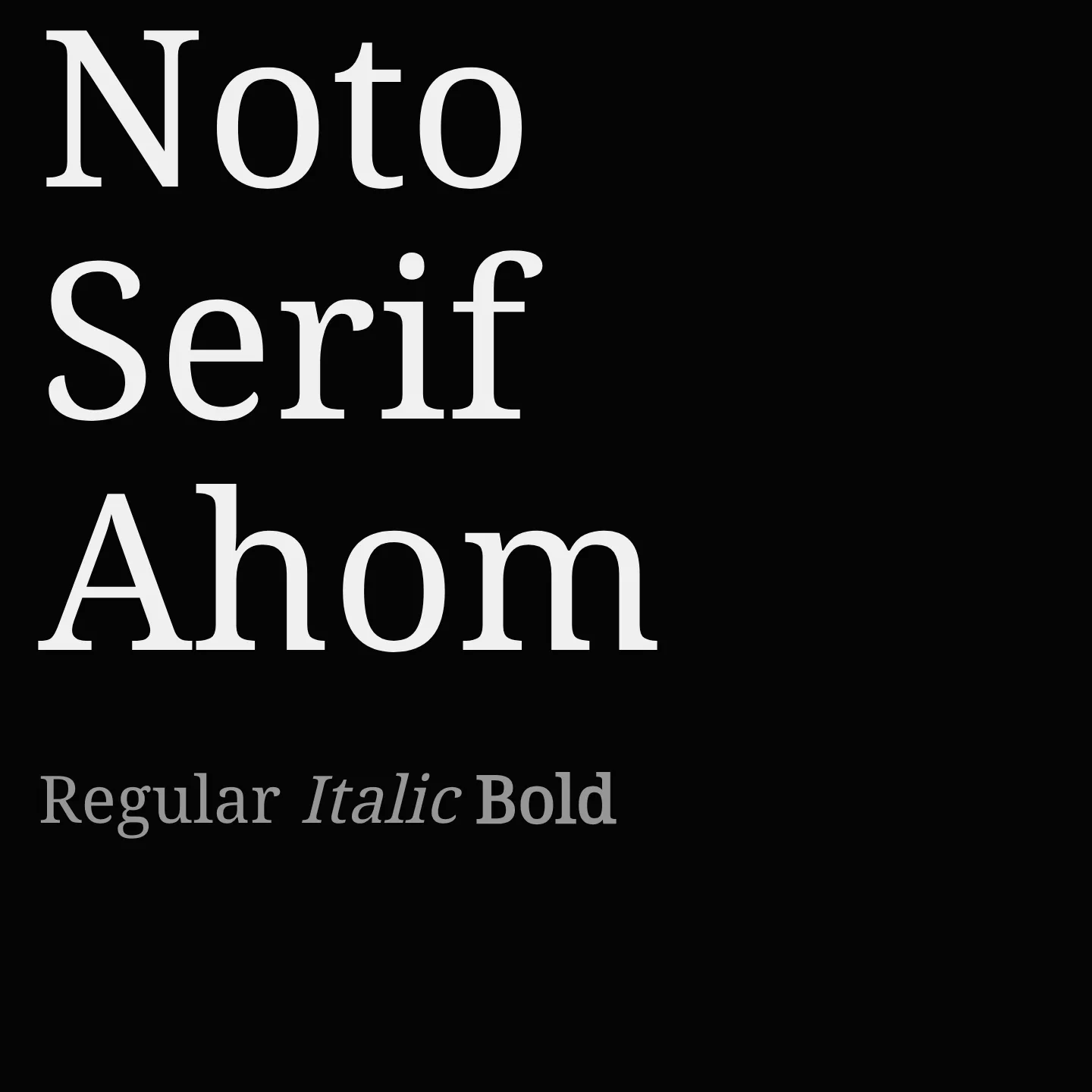 Noto Serif Ahom
