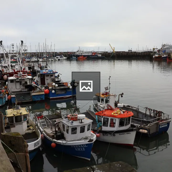 Fishing boats in Scarborough harbour
