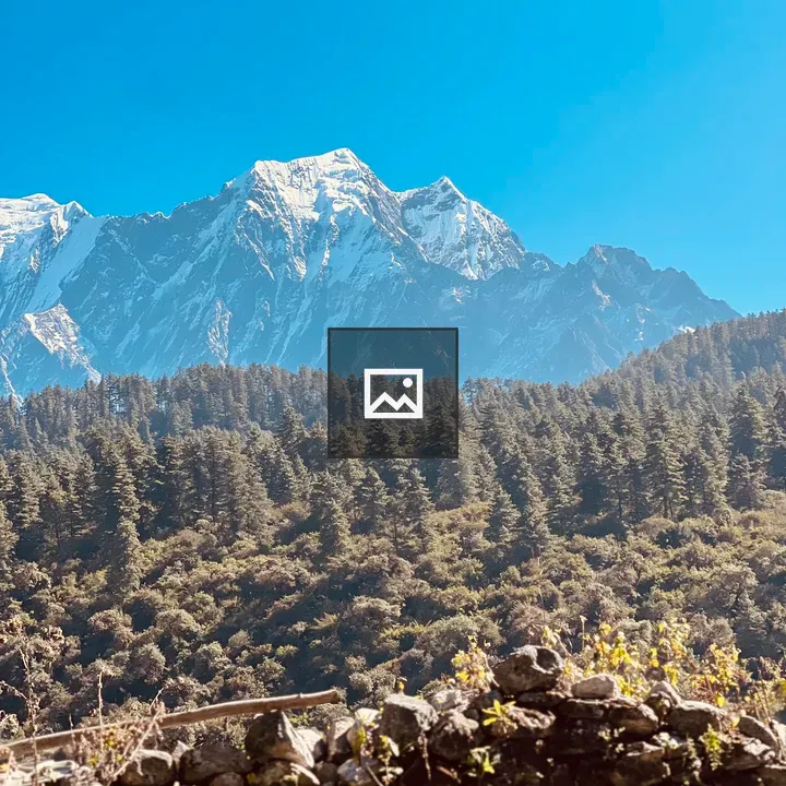 Snowy Mountain Range Panorama