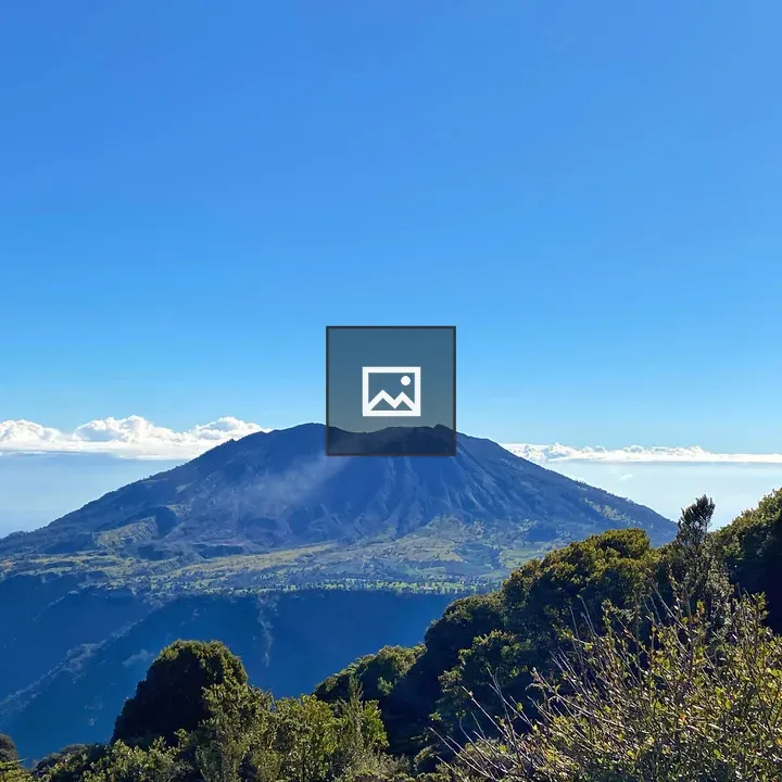 Volcano View with Green Slopes