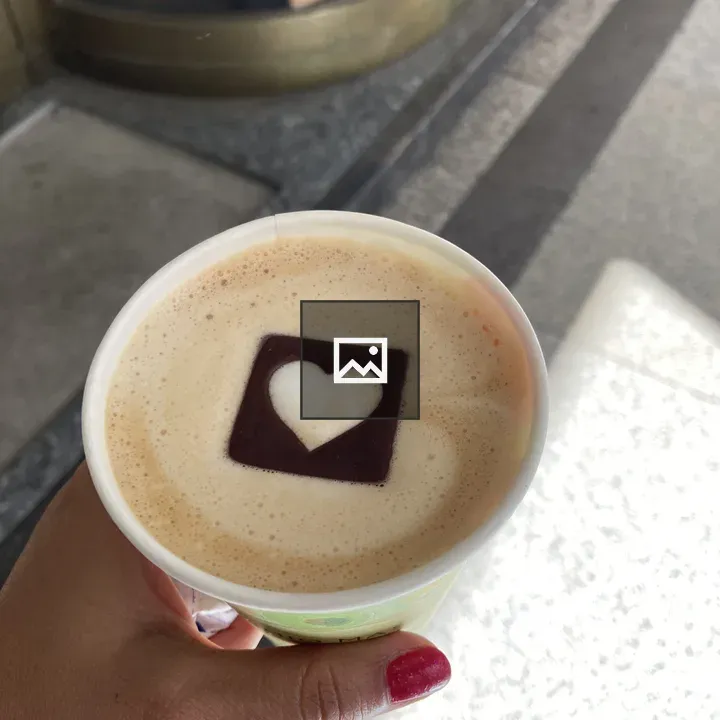 Cappuccino with heart