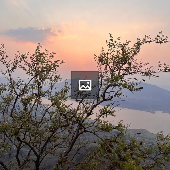 Sunset over Panchgani Cliff