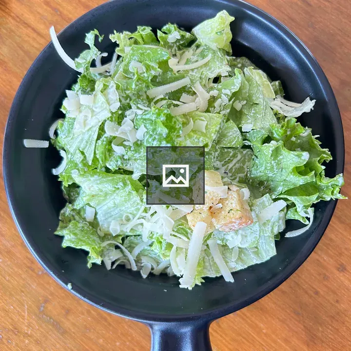 Salad in a Black Bowl