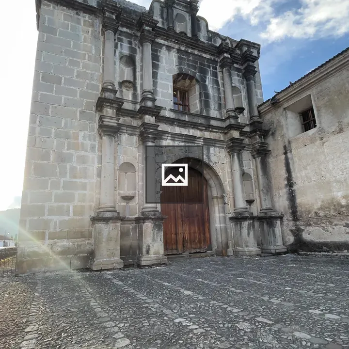 Old Stone Building with Wooden Door