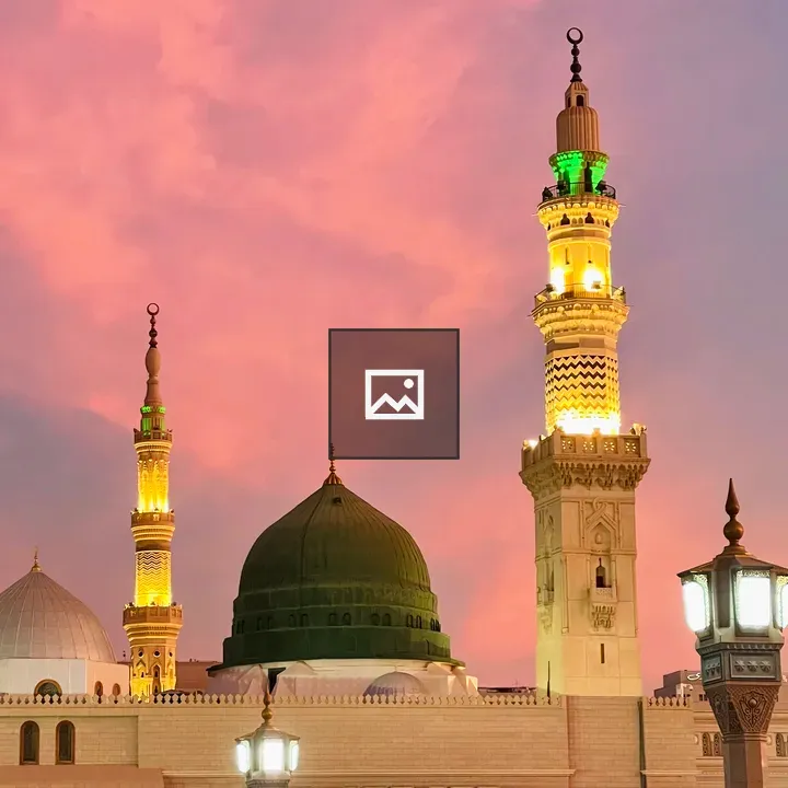 Prophet's Mosque at Sunset