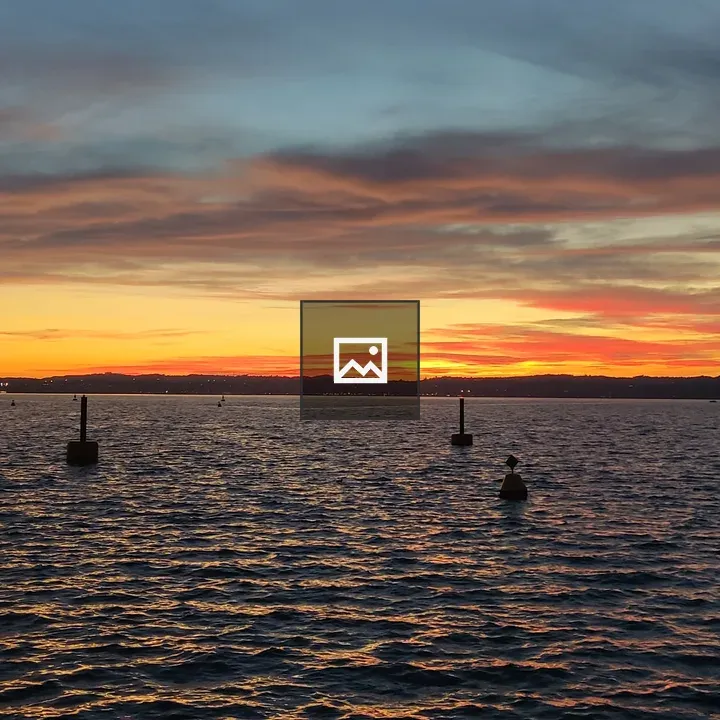 Lake Sunset with Boat