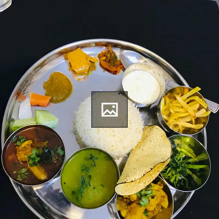 Thakali cuisine on plate
