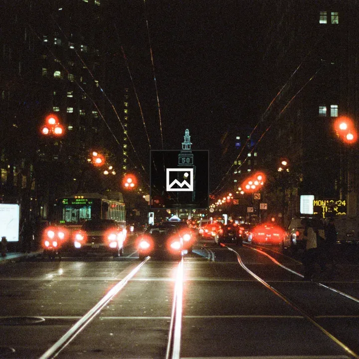 Street at Night in San Francisco