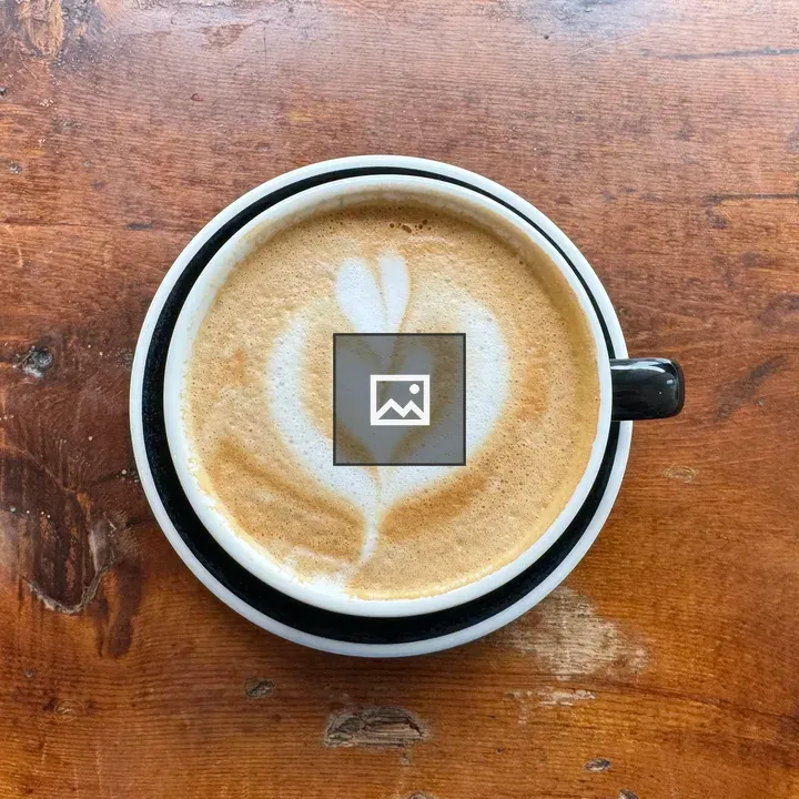 Overhead Cappuccino in Mug