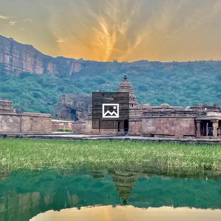 Sunrise at Bhutanatha Temple Complex