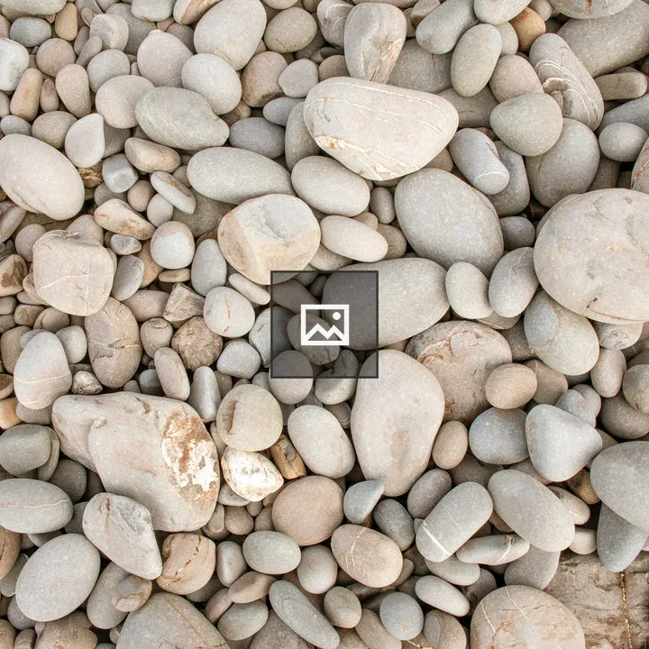 White pebbles