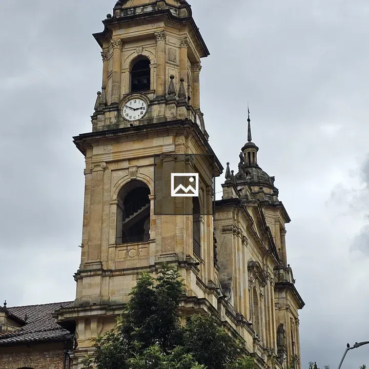 Historic church with clock tower