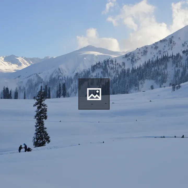 Gulmarg Landscape with Snow