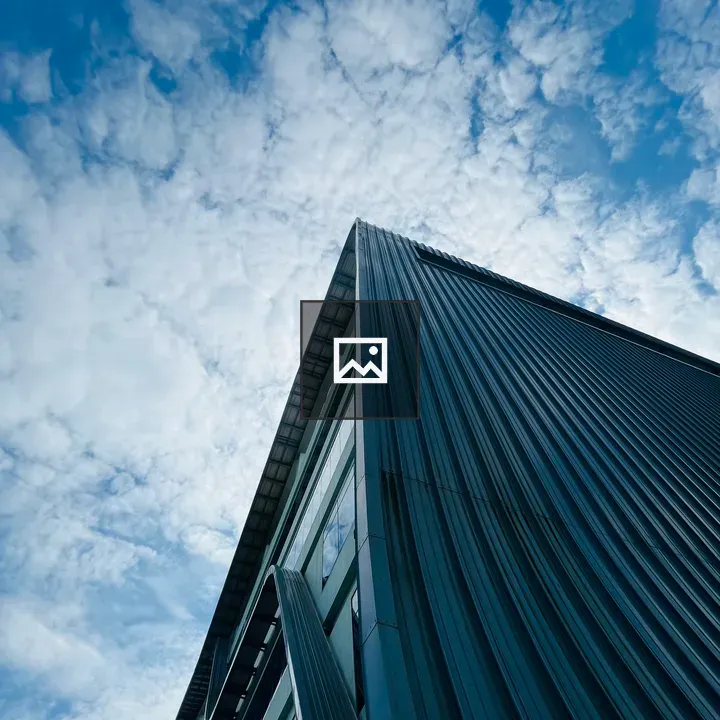 Building against blue sky