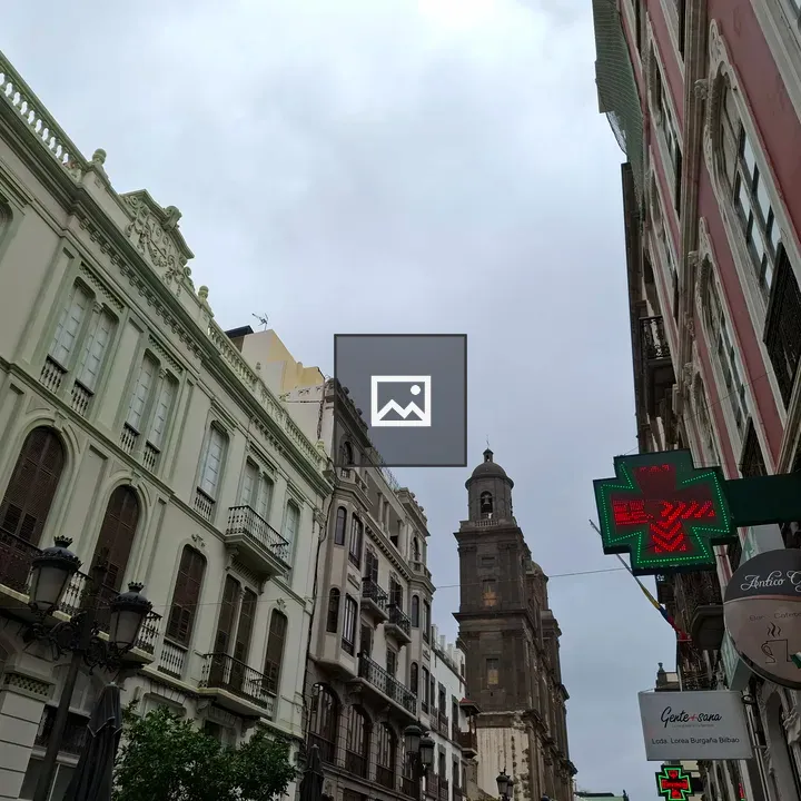 Pastel Street with Elegant Buildings
