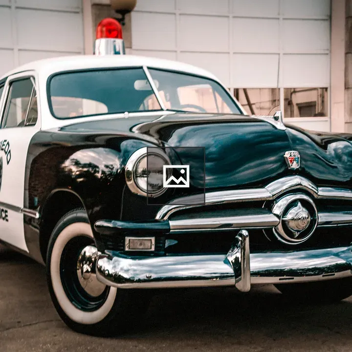 Vintage City Police Car
