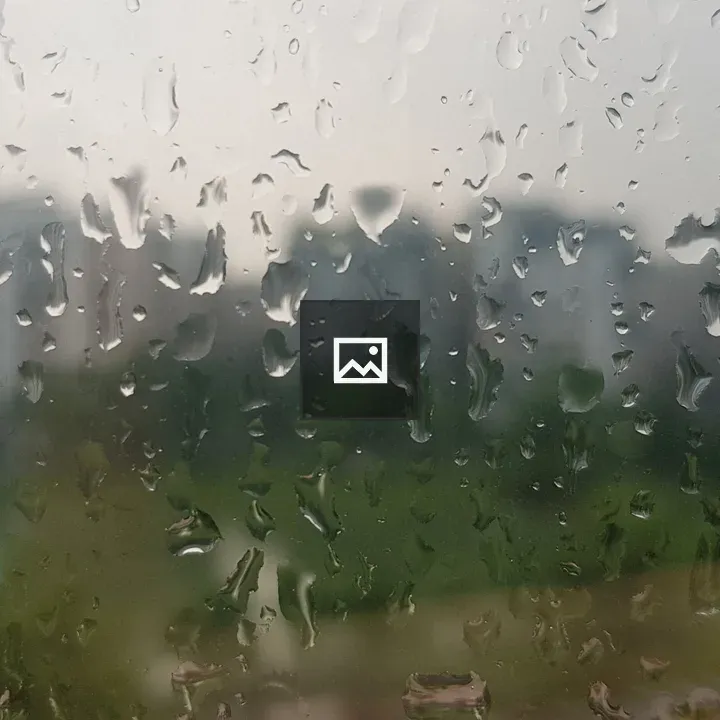 Rain Drops on Window Glass