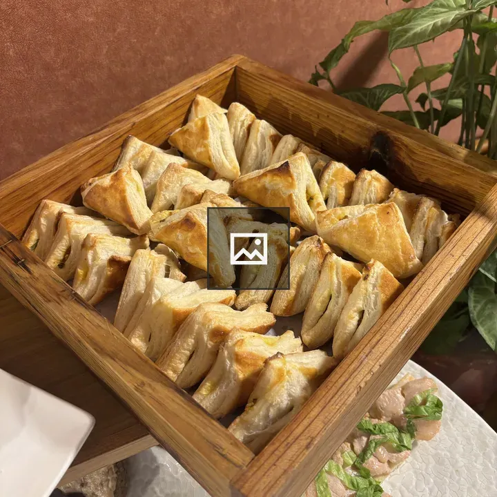 Wooden Tray with Pastries