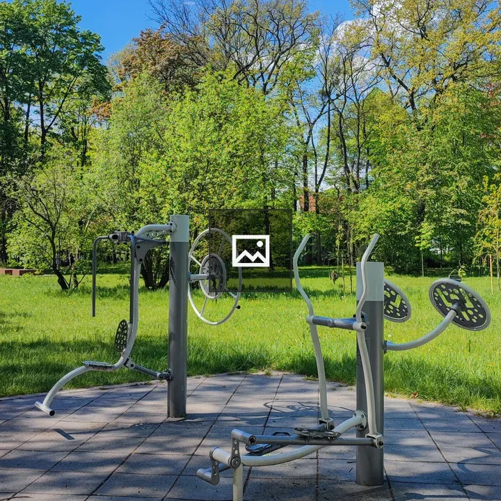 Outdoor gym in Gliwice park