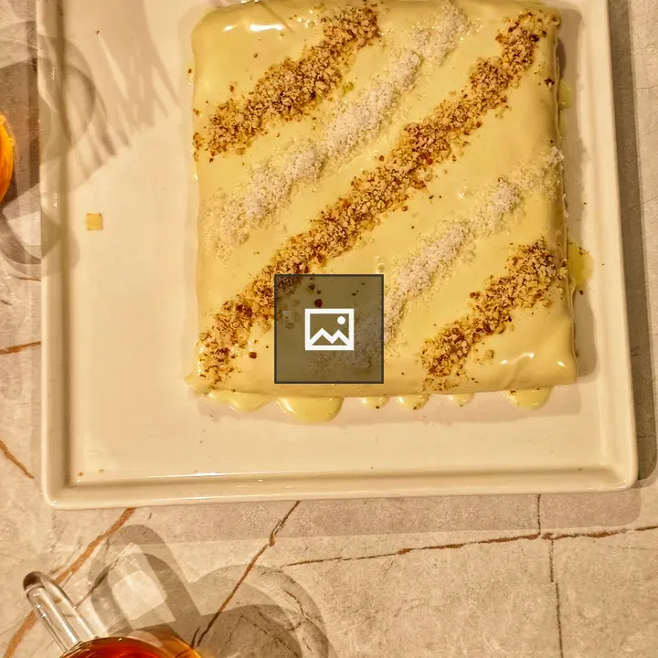 Dessert on a White Plate