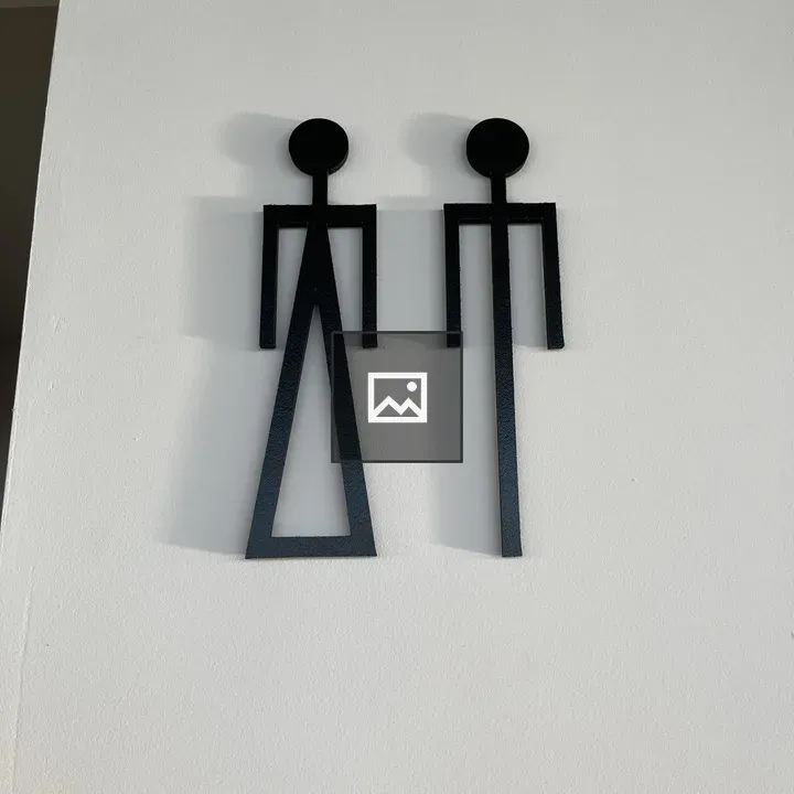 Sign outside a bathroom