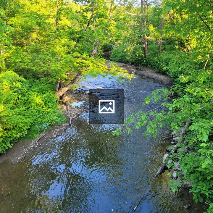Flowing river on Montour Trail