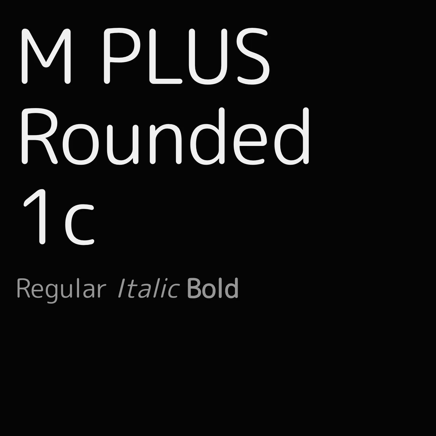M PLUS Rounded 1c