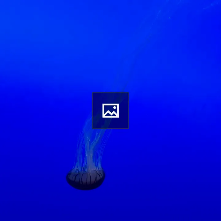 Jellyfish in Deep Blue Water