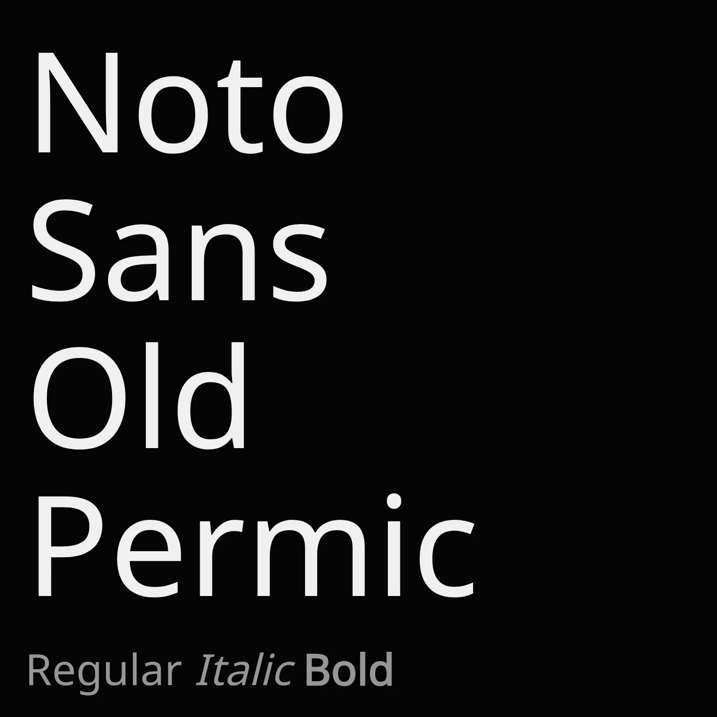 Noto Sans Old Permic