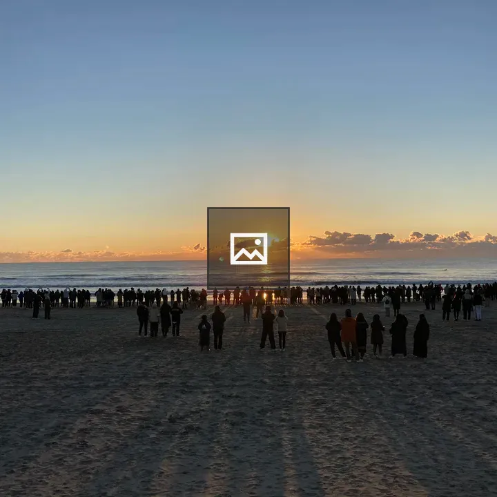 First sunrise at Toyomi Coast