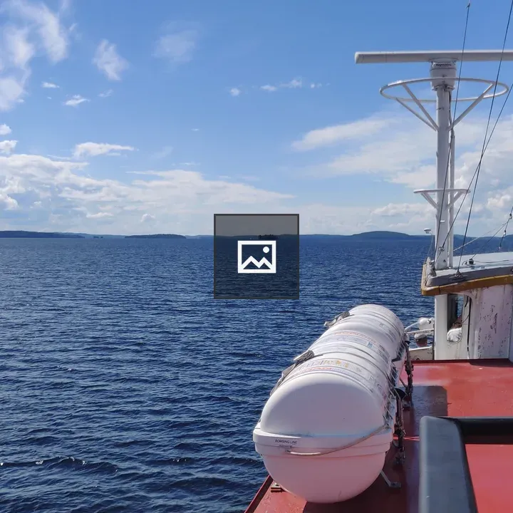 View of Lake Päijänne with Ship