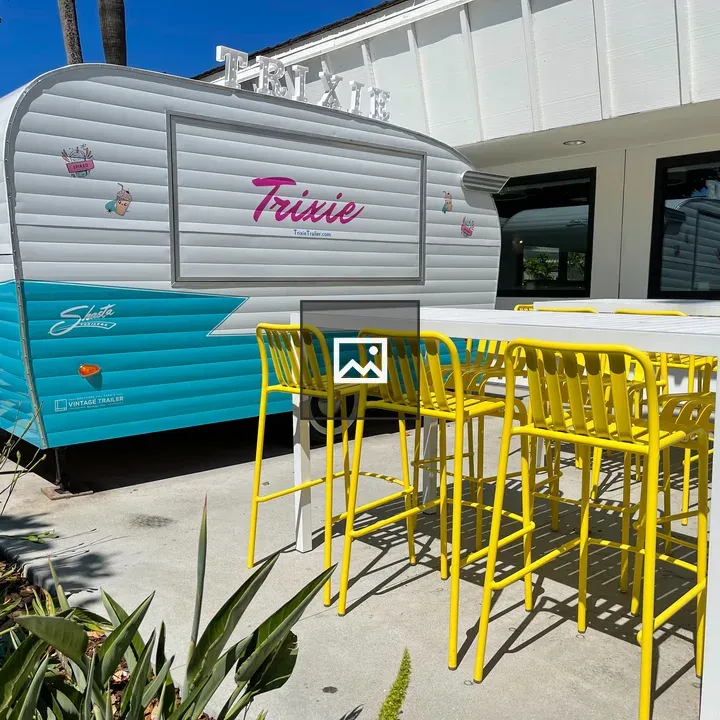 Camping trailer styled food truck