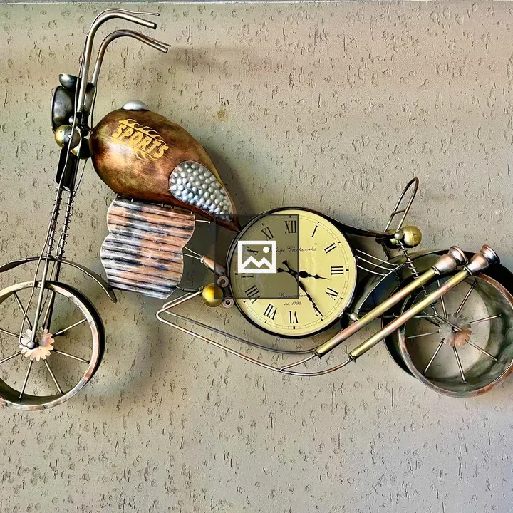 Vintage clock motorcycle design