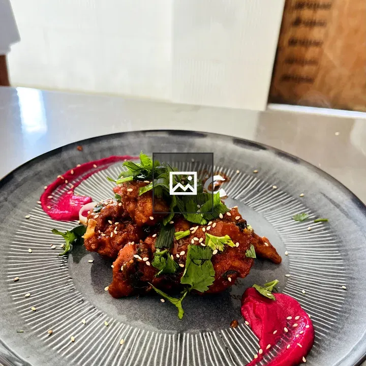 Chicken chilli on plate