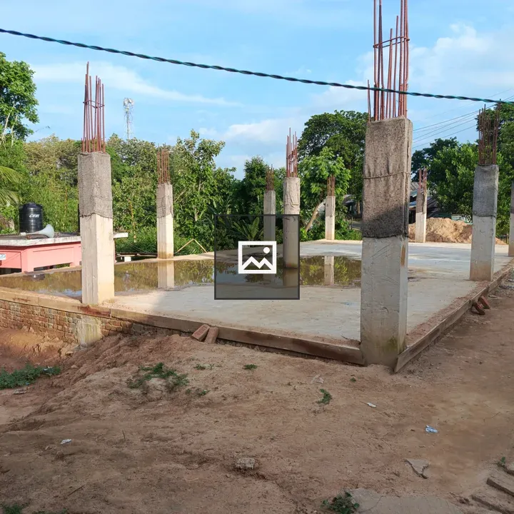 Skeleton of new development site